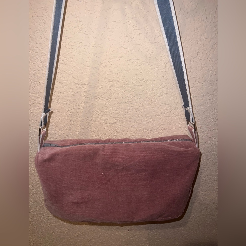 Pink corduroy bag